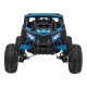 ATV electric cu telecomanda BUGGY DEFEND 4 X 4 JH-105, roti EVA, scaun tapitat, 106x75x59 cm, putere 140W - Albastru