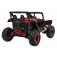 ATV electric cu telecomanda BUGGY DEFEND 4 X 4 JH-105, roti EVA, scaun tapitat, 106x75x59 cm, putere 140W - Rosu