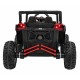 ATV electric cu telecomanda BUGGY DEFEND 4 X 4 JH-105, roti EVA, scaun tapitat, 106x75x59 cm, putere 140W - Rosu