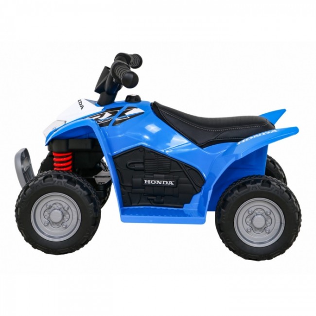 ATV electric HONDA 250X TRX, roti din plastic, scaun tapitat, 64x38x43 cm, putere 30W - Albastru