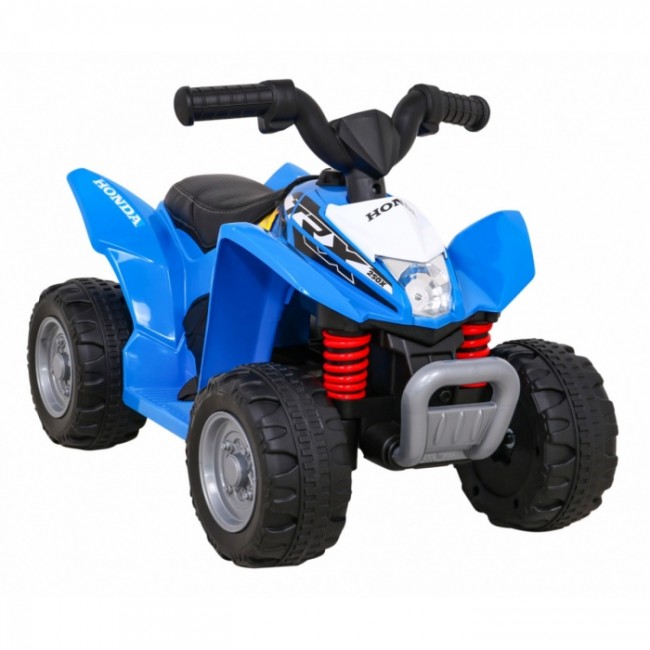 ATV electric HONDA 250X TRX, roti din plastic, scaun tapitat, 64x38x43 cm, putere 30W - Albastru