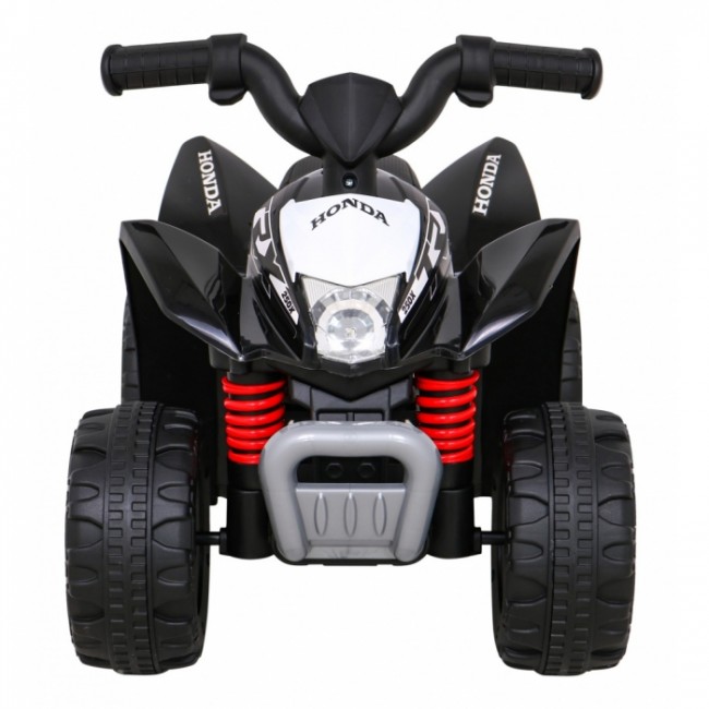 ATV electric HONDA 250X TRX, roti din plastic, scaun tapitat, 64x38x43 cm, putere 30W - Negru