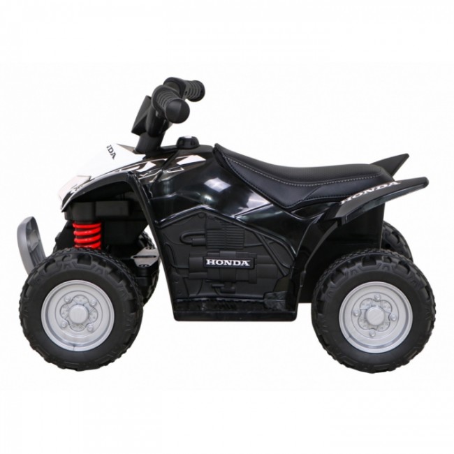 ATV electric HONDA 250X TRX, roti din plastic, scaun tapitat, 64x38x43 cm, putere 30W - Negru