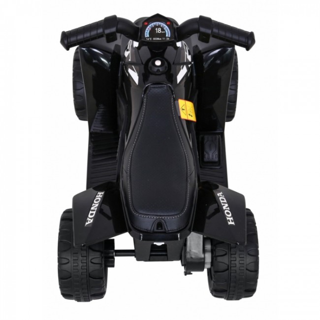 ATV electric HONDA 250X TRX, roti din plastic, scaun tapitat, 64x38x43 cm, putere 30W - Negru