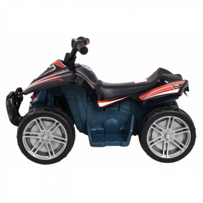 ATV electric LITTLE MONSTER TR1805, roti si scaun din plastic, 70x38.5x42 cm, putere 25W - Negru