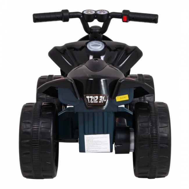 ATV electric LITTLE MONSTER TR1805, roti si scaun din plastic, 70x38.5x42 cm, putere 25W - Negru