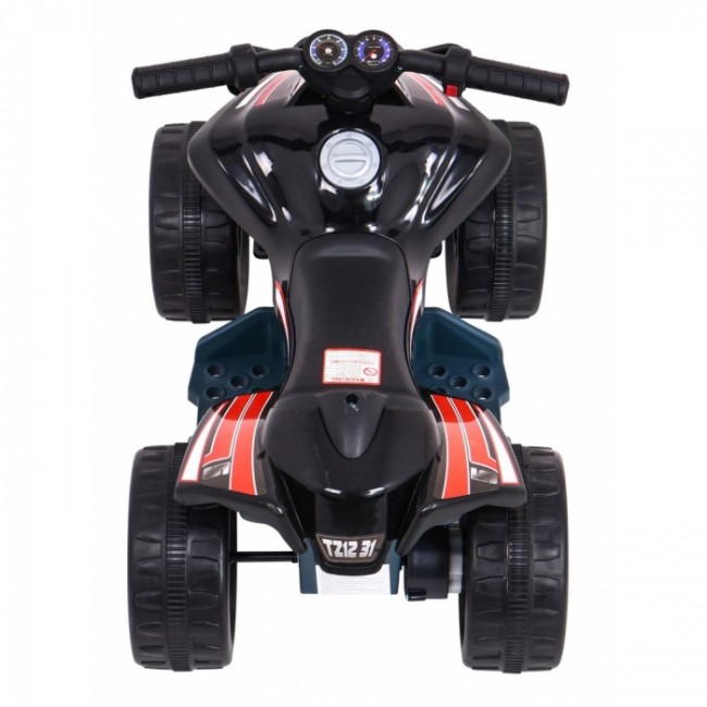 ATV electric LITTLE MONSTER TR1805, roti si scaun din plastic, 70x38.5x42 cm, putere 25W - Negru