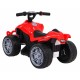 ATV electric LITTLE MONSTER TR1805, roti si scaun din plastic, 70x38.5x42 cm, putere 25W - Rosu