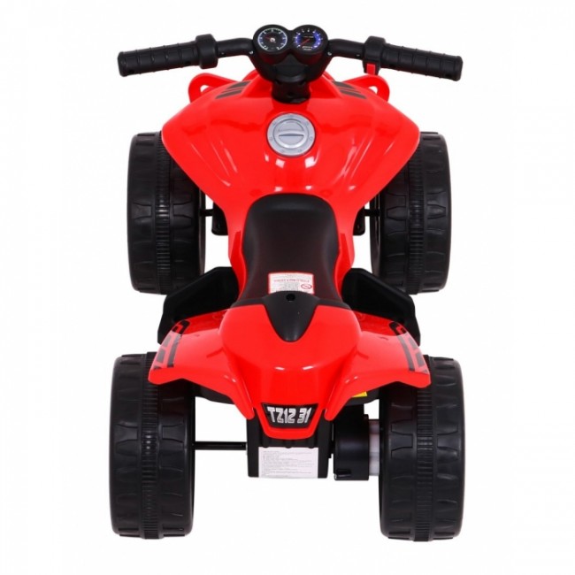 ATV electric LITTLE MONSTER TR1805, roti si scaun din plastic, 70x38.5x42 cm, putere 25W - Rosu