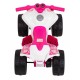 ATV electric LITTLE MONSTER TR1805, roti si scaun din plastic, 70x38.5x42 cm, putere 25W - Roz