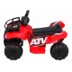 ATV electric STORM JS320, roti si scaun din plastic, 68x43x41 cm, putere 25W - Rosu