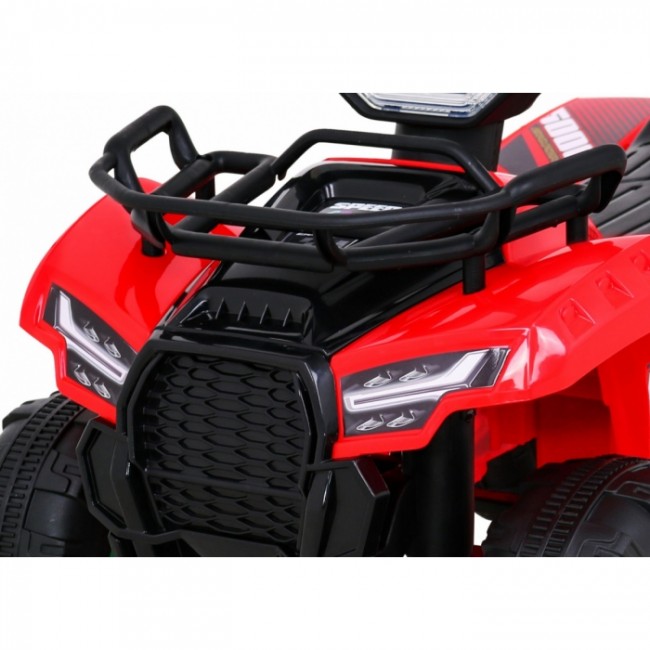 ATV electric STORM JS320, roti si scaun din plastic, 68x43x41 cm, putere 25W - Rosu