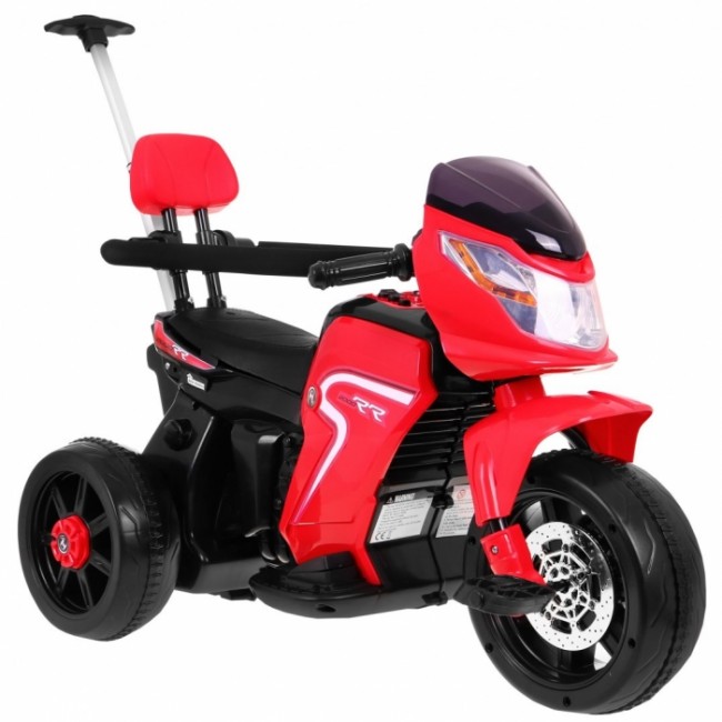 Motocicleta electrica 3 in 1, HL108, roti si scaun din plastic, 78x39x59 cm, putere 20W - Rosu