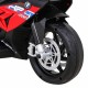 Motocicleta electrica BMW HP4, roti din plastic, scaun din piele ecologica, 81x41x52 cm, putere 70W - Rosu