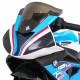 Motocicleta electrica BMW HP4, roti din plastic, scaun tapitat, 81x41x52 cm, putere 70W - Albastru