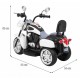 Motocicleta electrica CHOPPER NightBike TR1501, roti si scaun din plastic, 92x34x63 cm, putere 6V - Alb