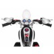 Motocicleta electrica CHOPPER NightBike TR1501, roti si scaun din plastic, 92x34x63 cm, putere 6V - Alb