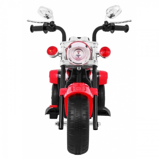 Motocicleta electrica CHOPPER NightBike TR1501, roti si scaun din plastic, 92x34x63 cm, putere 6V - Rosu