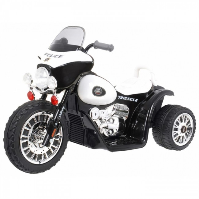 Motocicleta electrica CHOPPER JT568, roti si scaun din plastic, 79x46x54 cm, putere 20W - Negru