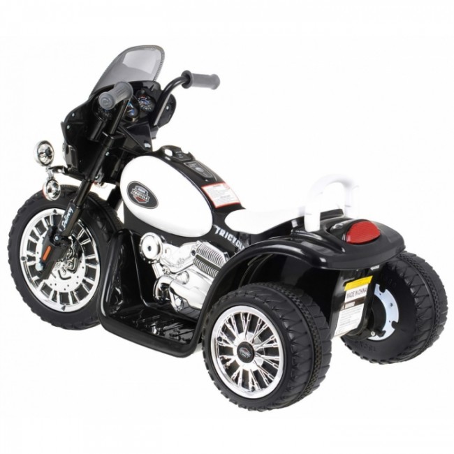 Motocicleta electrica CHOPPER JT568, roti si scaun din plastic, 79x46x54 cm, putere 20W - Negru