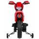 Motocicleta electrica CROSS BDM0912, roti si scaun din plastic + 2 roti ajutatoare, 105x50x72 cm, putere 6V - Rosu