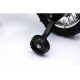 Motocicleta electrica CROSS BDM0912, roti si scaun din plastic + 2 roti ajutatoare, 105x50x72 cm, putere 6V - Rosu