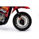 Motocicleta electrica CROSS BDM0912, roti si scaun din plastic + 2 roti ajutatoare, 105x50x72 cm, putere 6V - Rosu