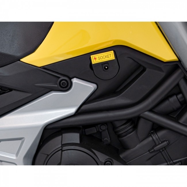 Motocicleta electrica HONDA NC750X, roti si scaun din plastic, 103x41x74 cm, putere 70W - Galben