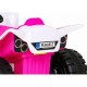 ATV electric The Fastest JS320, roti si scaun din plastic, 70x43x44 cm, putere 25W - Roz