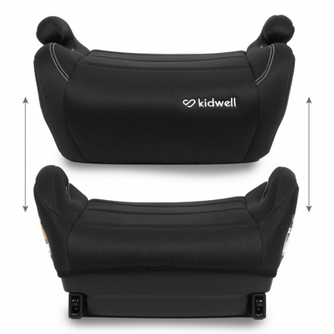 Inaltator auto 125-150 cm cu ISOFIX Kidwell Ovan - Black