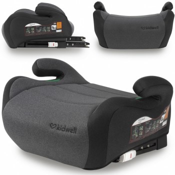 Inaltator auto 125-150 cm, cu ISOFIX Kidwell Ovan - Black Gray Inaltator auto 125-150 cm, cu ISOFIX Kidwell Ovan - Black Gray