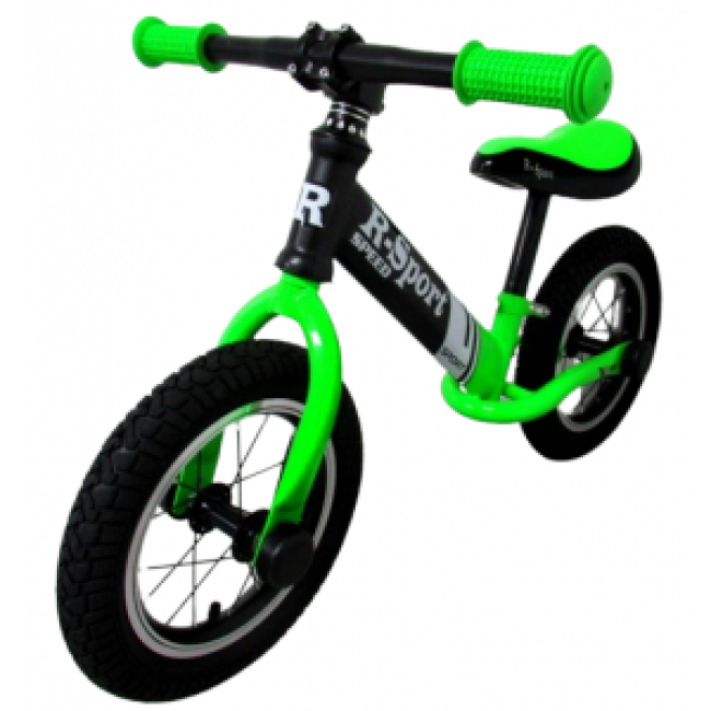 Bicicleta fara pedale cu roti gonflabile R8 R-Sport - Verde