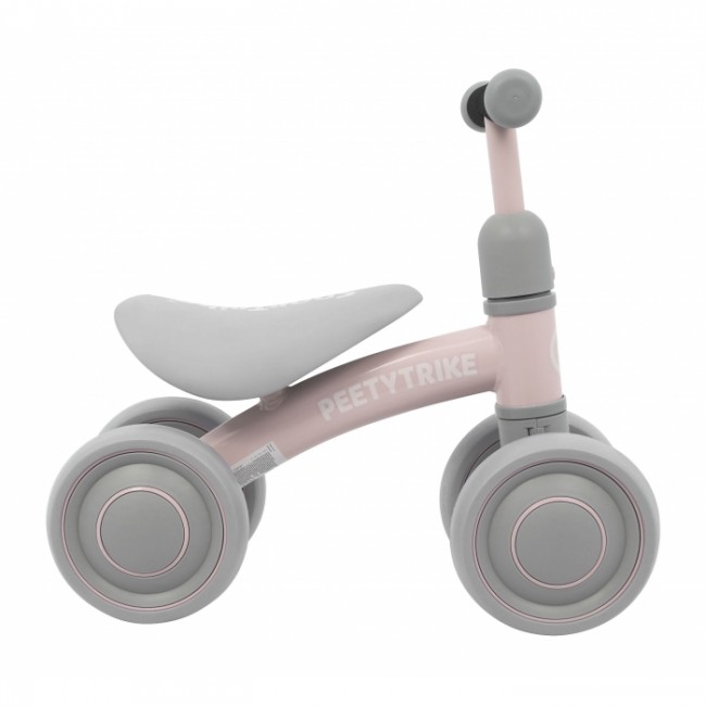 Bicicleta fara pedale cu 4 roti din plastic SporTrike - Roz