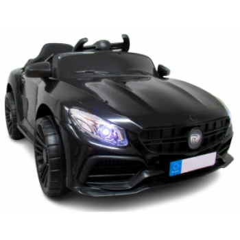 Masinuta electrica cu telecomanda si functie de balansare Cabrio Z6, 88x47x40 cm, varsta 1-4 ani, roti si scaun din plastic, putere 70W, R-Sport - Negru