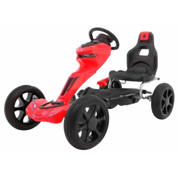Kart cu pedale si roti EVA, varsta 3 ani+, 123x60x69 cm, Gokart GRAND RIDE - Rosu Kart cu pedale si roti EVA, varsta 3 ani+, 123x60x69 cm, Gokart GRAND RIDE - Rosu