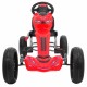 Kart cu pedale si roti EVA, varsta 3 ani+, 123x60x69 cm, Gokart GRAND RIDE - Rosu