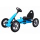 Kart cu pedale si roti gonflabile, varsta 3 ani+, 113x60x65 cm, Gokart STAR - Albastru