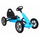 Kart cu pedale si roti gonflabile, varsta 3 ani+, 113x60x65 cm, Gokart STAR - Albastru