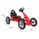 Kart cu pedale si roti gonflabile, varsta 3 ani+, 113x60x65 cm, Gokart STAR - Rosu