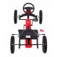 Kart cu pedale si roti gonflabile, varsta 3 ani+, 113x60x65 cm, Gokart STAR - Rosu