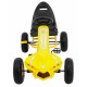 Kart cu pedale si roti gonflabile, varsta 3 ani+, 114x59x63 cm, Gokart CHAMPION - Galben