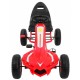 Kart cu pedale si roti gonflabile, varsta 3 ani+, 114x59x63 cm, Gokart CHAMPION - Rosu