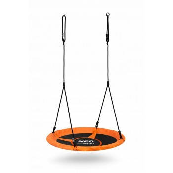 Leagan tip cuib pentru copii XXL, 95 cm, 150 kg, Neo-Sport 1004, Portocaliu