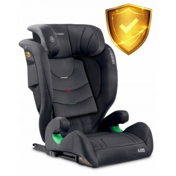Scaun auto cu ISOFIX Nukido Louis Soft, Grupa 100-150 cm (15-36 Kg), i-Size, omologare R129 - Negru Gri Scaun auto cu ISOFIX Nukido Louis Soft, Grupa 100-150 cm (15-36 Kg), i-Size, omologare R129 - Negru Gri