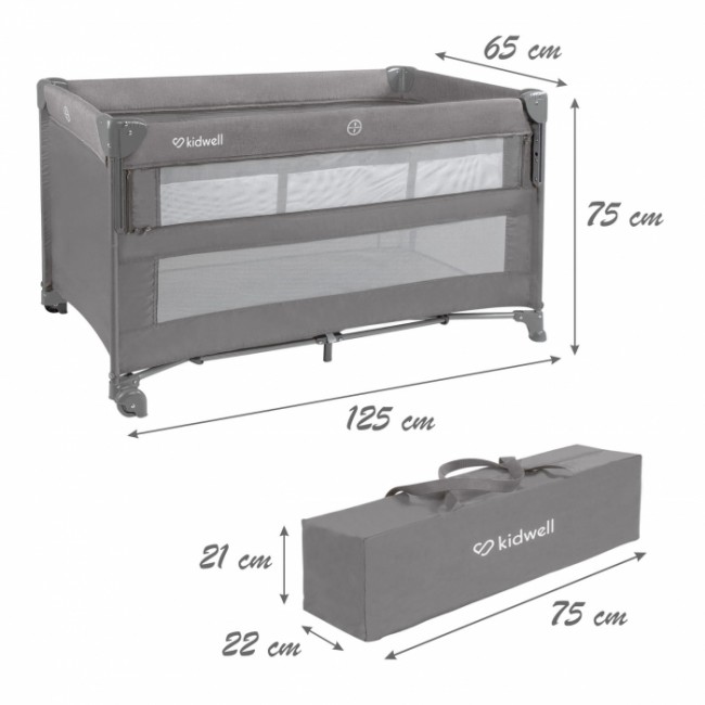 Patut pliabil Kidwell BLISSY LIFT - Gray