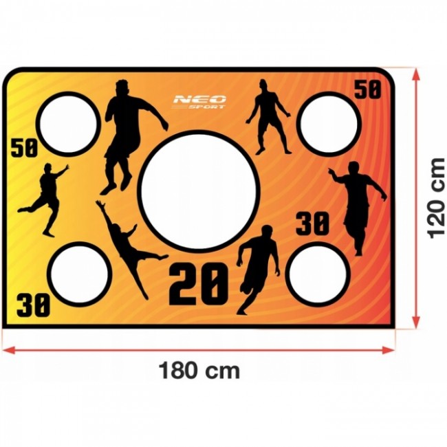 Covoras numerotat pentru poarta de fotbal 180 x 120 cm Neo-Sport 1468