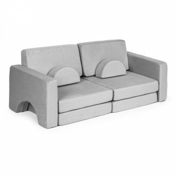 Canapea extensibila modulara pentru copii, 2 locuri, 10 bucati, Ecotoys TMSRT-15 - Gri Canapea extensibila modulara pentru copii, 2 locuri, 10 bucati, Ecotoys TMSRT-15 - Gri