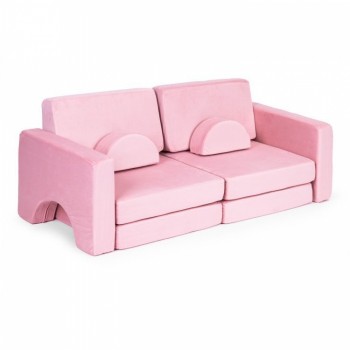 Canapea extensibila modulara pentru copii, 2 locuri, 10 bucati, Ecotoys TMSRT-15 - Roz Canapea extensibila modulara pentru copii, 2 locuri, 10 bucati, Ecotoys TMSRT-15 - Roz