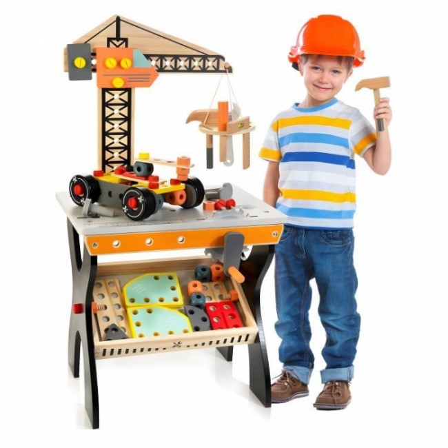Banc de lucru din lemn pentru copii Ecotoys TL812003