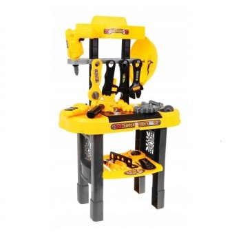 Atelier de lucru cu unelte pentru copii, 23 elemente, Ecotoys HC395062 Atelier de lucru cu unelte pentru copii, 23 elemente, Ecotoys HC395062